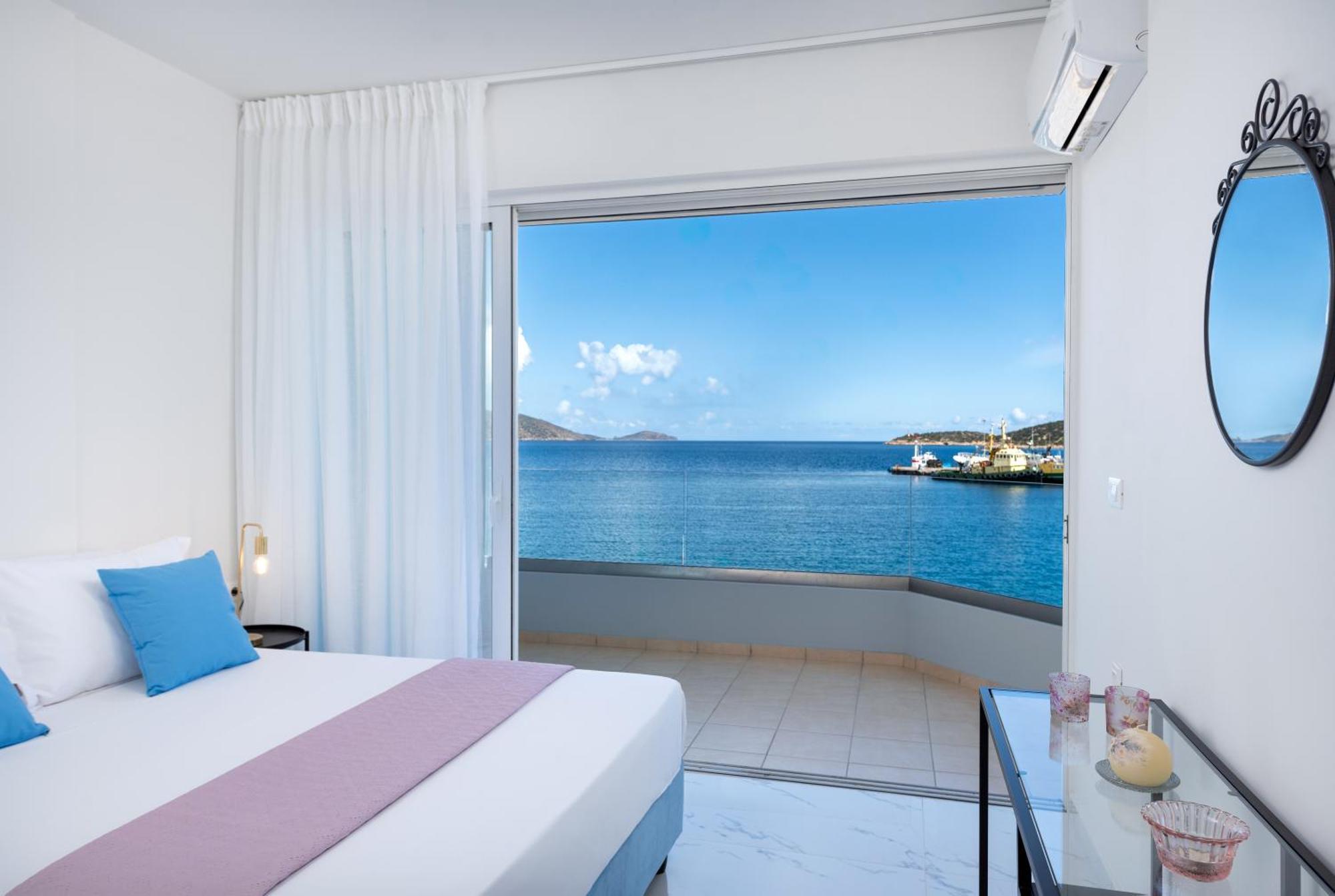 דירות Ágios Nikólaos Sea View Bliss 2Br Agios Getaway מראה חיצוני תמונה