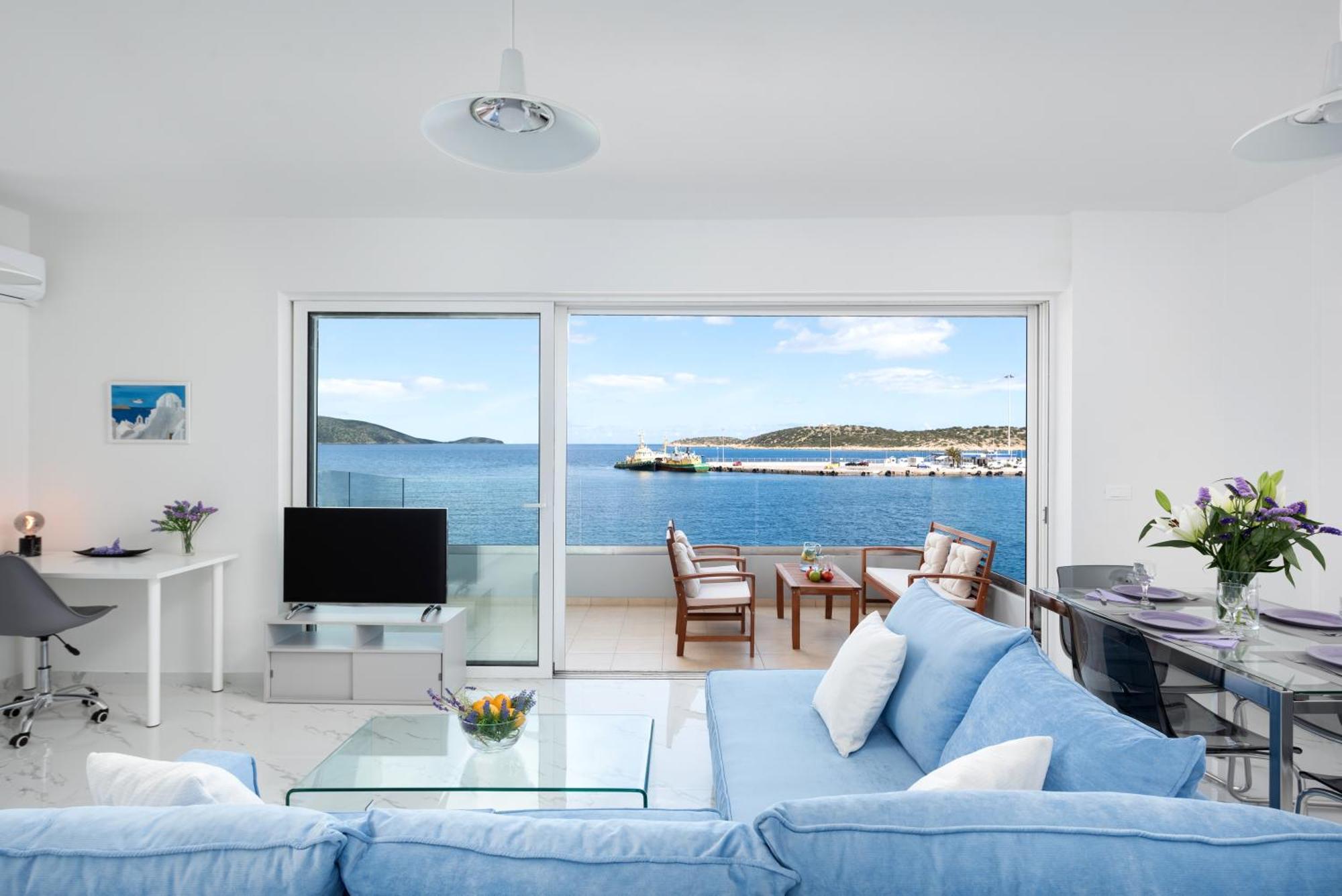 דירות Ágios Nikólaos Sea View Bliss 2Br Agios Getaway מראה חיצוני תמונה