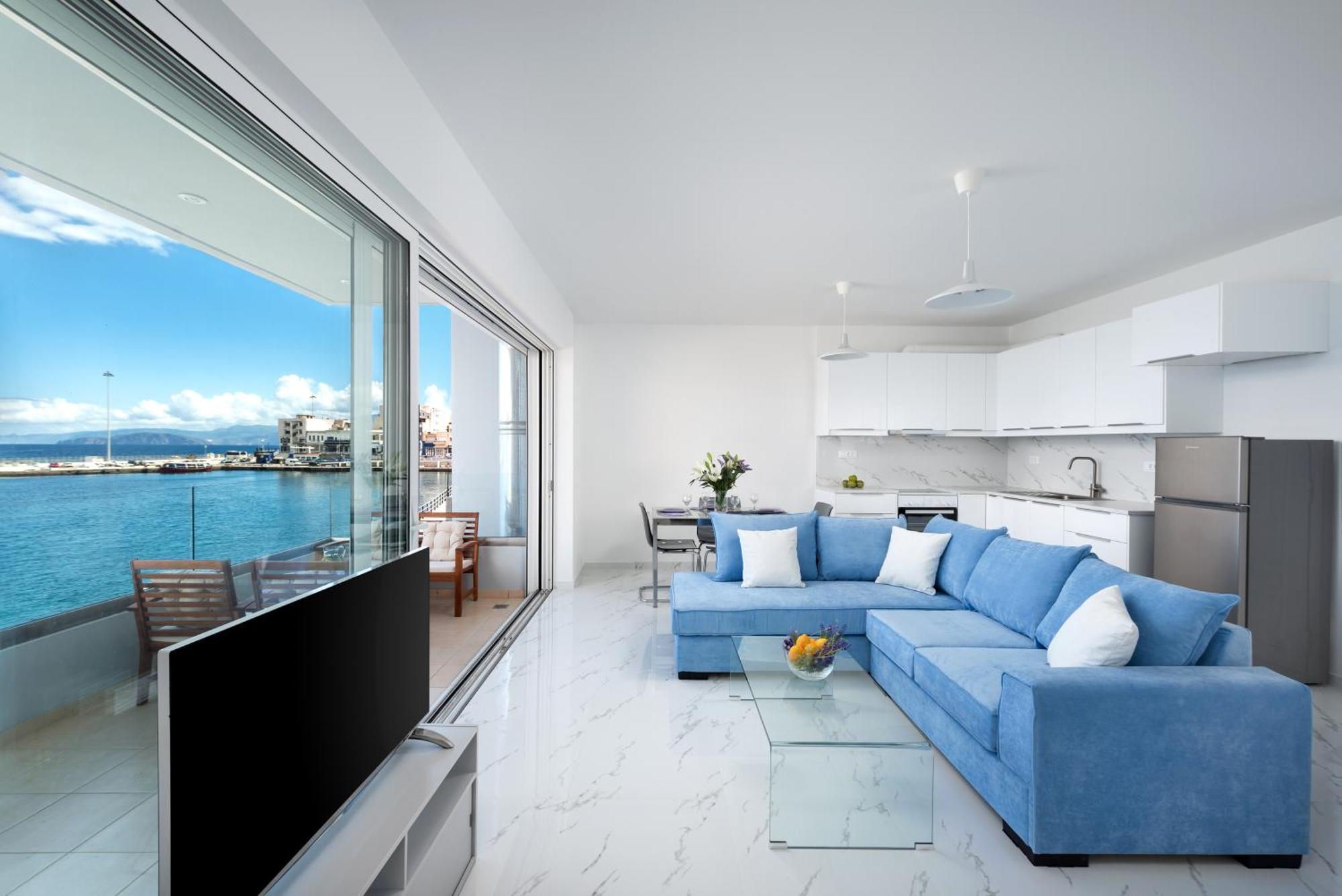 דירות Ágios Nikólaos Sea View Bliss 2Br Agios Getaway מראה חיצוני תמונה