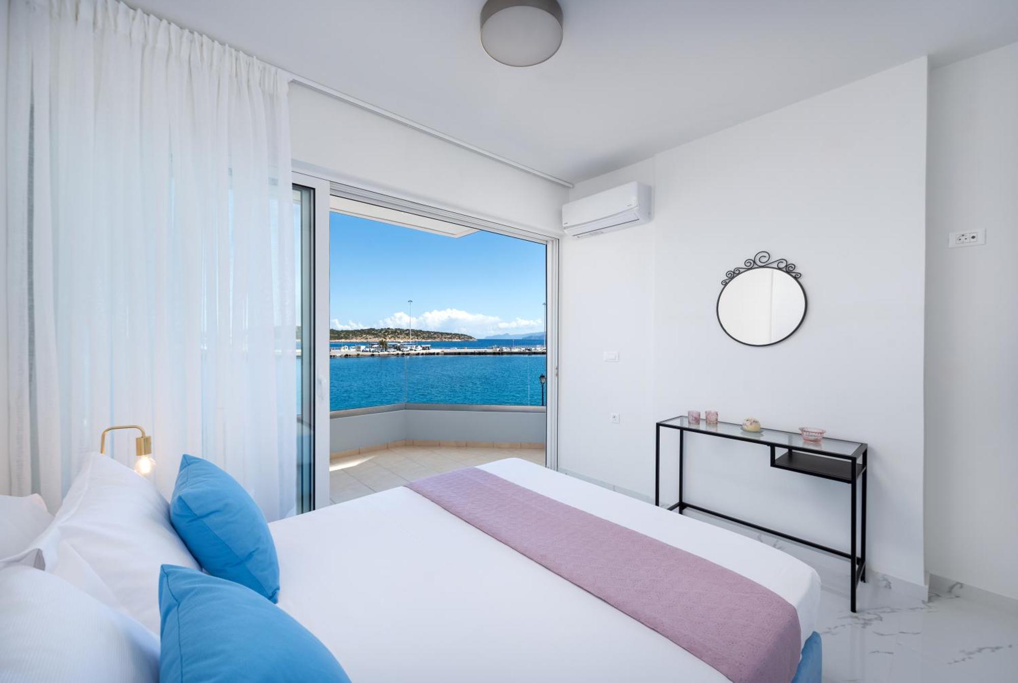 דירות Ágios Nikólaos Sea View Bliss 2Br Agios Getaway מראה חיצוני תמונה