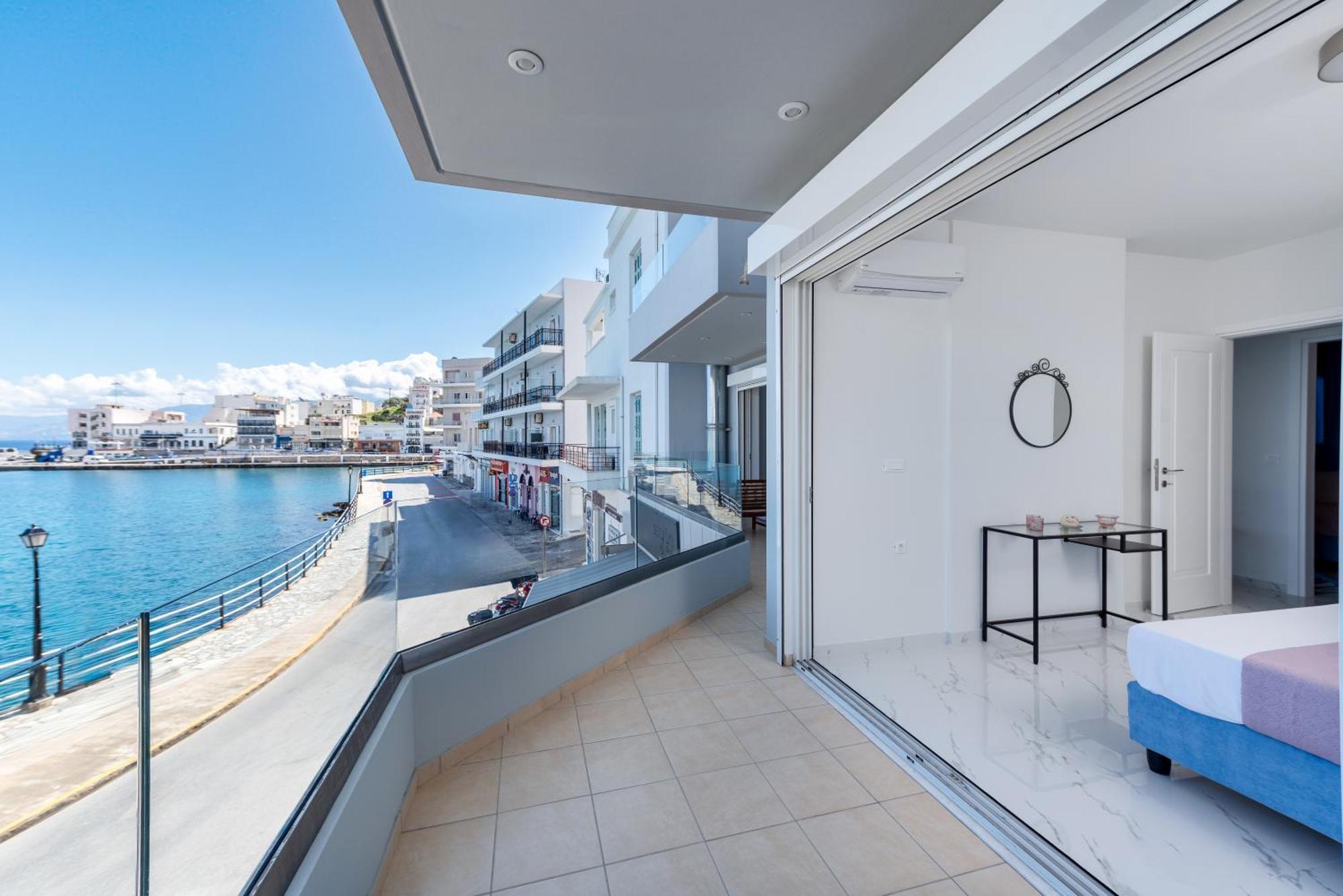 דירות Ágios Nikólaos Sea View Bliss 2Br Agios Getaway מראה חיצוני תמונה